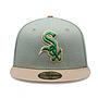 Jockey Gorro New Era 59FIFTY Chicago White Sox MLB Green Camel