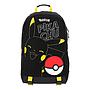 Mochila Pokemón Pikachu Infantil Negro
