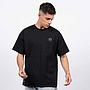 Polera Hombre Colo Colo Urbano Negro Oversize Escudo Pequeño Gris