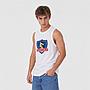 Polera Tank Top Hombre Colo Colo Blanco Escudo