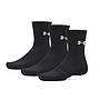 Tripack Pack 3 Pares Calcetines Under Armour Performance Cotton Crew Negro