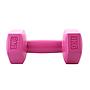 Mancuerna hexagonal jks plastico rosado unidad 1kg