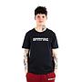 Polera de manga corta spitfire negra emblem street culture season