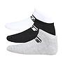 Tripack Calcetines Cortos Tricolor Negro Blanco Gris Jks