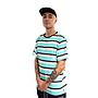 Polera manga corta hombre spitfire stripe to burn celeste