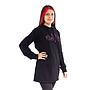 Polerón Hoodie Long Fit Mujer Unisex Spitfire Negro