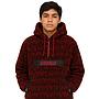 Polerón Sherpa Con Capucha Niño Spitfire 360° Half Zipper Burdeo Negro