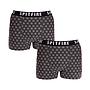 Pack 2 Boxer Hombre Print Gris Negro Spitfire