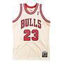 Polera Nba Gold Jersey Bulls 95 Mj Mitchell And Ness