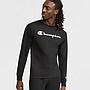 Polera Hombre Champion Negro Manga Larga Clásica