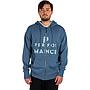 Polerón Full Zipper Peak Performance Hombre Strom Azul Piedra