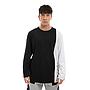 Polera Cac1ke Manga Larga Negro Blanco