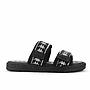 Sandalias Unisex Kappa 222 Banda Aster Negro Blanco