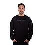 Poleron Hombre Crew Neck Salty Negro Hang Loose