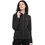 Polerón Polar Mujer HI-TEC Full Zipper Negro Melange
