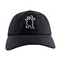 Gorro Dad Hat Curve Static Black Grizzly