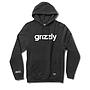 Poleron Hombre Grizzly Griptape Lowercase Fadeaway Negro
