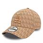 Jockey Gorra New Era 9Forty Los Angeles Dodgers MLB Team Monogram Med Beige