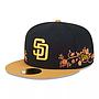 Jockey Gorra New Era 9FORTY Floral Vine San Diego Padres Negro