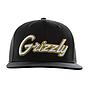 Jockey Negro Grizzly Griptape Smooth Script Snapback Raised Embroidery