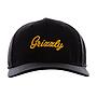 Jockey Negro Grizzly Griptape Curvo Elastico Hat Direct Flat Embroidery
