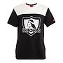 Polera Colo Colo Urbano Blanco y Negro Escudo Front